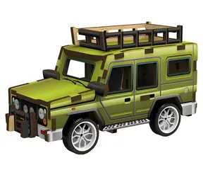 2KIDS TOYS 3D dřevěná skládačka Terénní auto / Na natažení / 6+ let