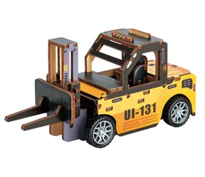 2KIDS TOYS 3D dřevěná skládačka Vysokozdvižný vozík / 36 dílků / od 6 let