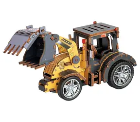 2KIDS TOYS 3D dřevěná skládačka Nakladač dřeva / Skládačka / 70 dílků / dřevo / od 6 let