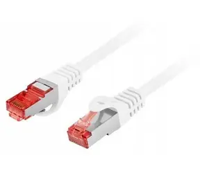 Lanberg CAT6 S/FTP 20m bílá / Patch kabel / LSZH / CU / Fluke Passed