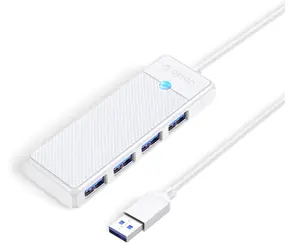 Orico PAPW4A-U3 bílá / USB hub / 4x USB-A 3.0 / kabel 1,8 m