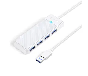 Orico PAPW4A-U3 bílá / USB hub / 4x USB-A 3.0 / kabel 1 m