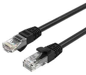 Orico PUG-C6 černá / Patch kabel / Cat6 UTP / kulatý / 1 m / RJ45-RJ45