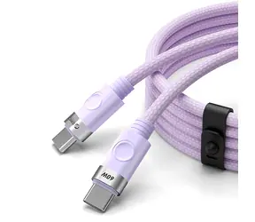 Orico CDX fialová / Nabíjecí kabel USB-C - USB-C / Power Delivery 60W / 3A / 1 m