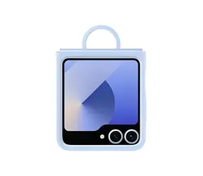 Samsung EF-PF741TLE modrá / Kryt / Galaxy Z Flip6/Flip7 FE / Silikonový s kroužkem