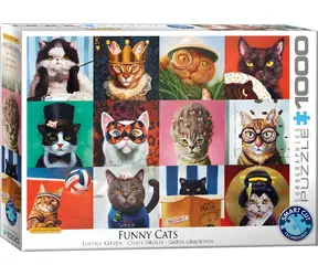 EUROGRAPHICS Puzzle Legrační kočky / 1000 dílků / 68 x 48 cm