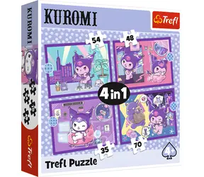 Trefl Puzzle Den s Kuromi 4v1 / 35, 48, 54, 70 dílků