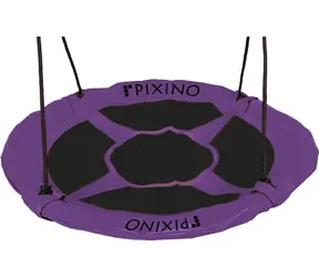 PIXINO Houpací kruh Čapí hnízdo fialový / Průměr 100 cm / Nosnost 150 kg / od 3 let