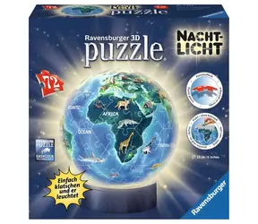 RAVENSBURGER 3D Puzzle-Ball Noční globus / 72 dílků