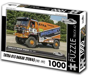RETRO-AUTA Puzzle TRUCK č.42 Tatra 815 Dakar 2T0R45 (1982 - 1997) / 1000 dílků / 66 × 47 cm