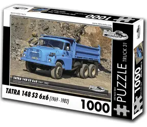 RETRO-AUTA Puzzle TRUCK č.31 Tatra 148 S3 6x6 (1969 - 1982) / 1000 dílků / 66 × 47 cm