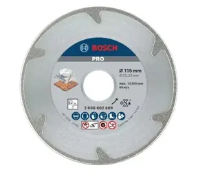 BOSCH Diamantový řezný kotouč PRO Marble / Řezný kotouč / 115x22,23 mm / Šířka řezu 2,2 mm / Mramor