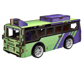 2KIDS TOYS 3D dřevěná skládačka Autobus / Na natažení / 6+ let