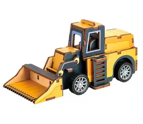 2KIDS TOYS 3D dřevěná skládačka Nakladač / 47 dílků / od 6 let