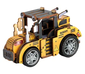 2KIDS TOYS 3D dřevěná skládačka Traktor / Skládačka / 46 dílků / dřevo / od 6 let