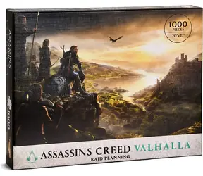 Puzzle Assassin's Creed Valhalla: Raid Planning / 1000 dílků / 69x51 cm