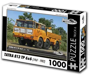 RETRO-AUTA Puzzle TRUCK č.6 Tatra 813 TP 6x6 (1967-1982) / 1000 dílků / 66 × 47 cm