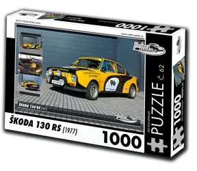RETRO-AUTA Puzzle č. 62 Škoda 130 RS (1977) / 1000 dílků / 66 × 47 cm