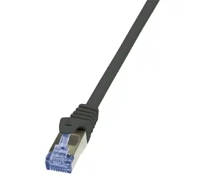 LogiLink CAT6a černá / Patch kabel / S/FTP / LSZH / 1,5 m