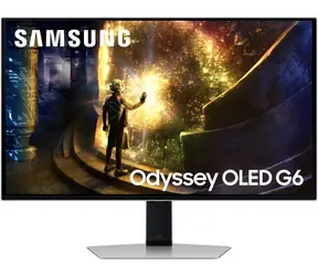 27" Samsung Odyssey OLED G6 stříbrná / Monitor / OLED / QHD 2560x1440 / 240Hz / HDR10 / HDMI + DP
