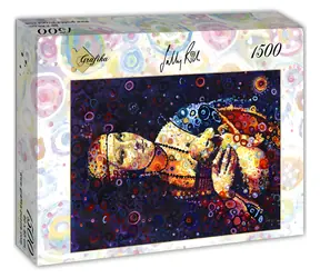 GRAFIKA Puzzle Dáma s hranostajem / Motiv Leonardo da Vinci, ztvárnění Sally Rich / 1500 dílků