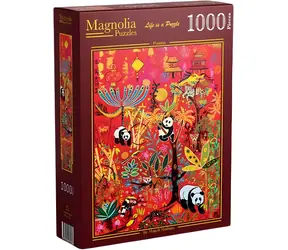 MAGNOLIA Puzzle Pandy / 1000 dílků / 48 x 68 cm