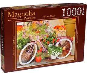 MAGNOLIA Puzzle Kolo s květinami / 1000 dílků / 68 x 48 cm