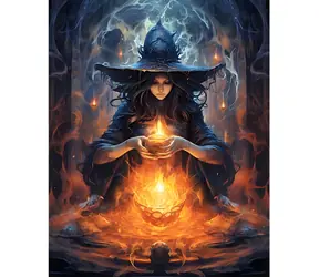 NORIMPEX Diamantové malování Rituál / 30x40 cm