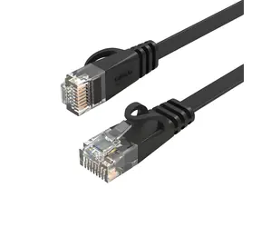 Orico PUG-C6B černá / Síťový kabel / CAT6 UTP / RJ-45 - RJ45 / plochý / 5 m