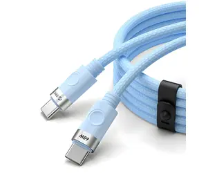 Orico CDX modrá / Nabíjecí kabel USB-C - USB-C / Power Delivery 60W / 3A / 1 m