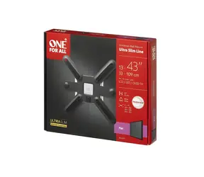 One For All Ultraslim Flat WM6211 černá / Držák TV na stěnu / 13-43" / VESA 75-200 / pevný / nosnost 40 kg