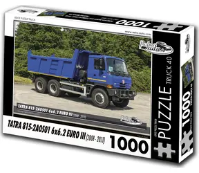 RETRO-AUTA Puzzle č.40 Tatra 815-2A0S01 6x6.2 EURO III / 1000 dílků / 66 × 47 cm