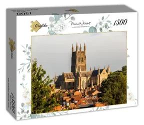 GRAFIKA Puzzle Katedrála ve Worcestru - pohled z parku Královské pevnosti / 1500 dílků