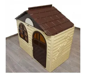 DOLONI Dětský zahradní domeček béžovo-hnědý (malý) / od 1,5 roku