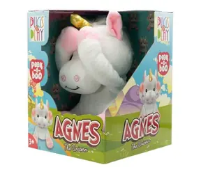 Plyšový interaktivní jednorožec Agnes / Hra na schovávanou / Vyžaduje 3x AA baterie