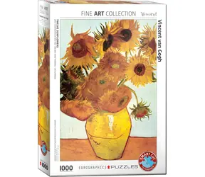 EUROGRAPHICS Puzzle Dvanáct slunečnic / 1000 dílků / 67,6 x 48,9 cm