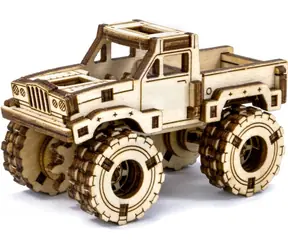 WOODEN CITY 3D Dřevěné puzzle Superfast Monster Truck č.3 / od 8 let