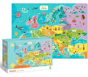 DODO Puzzle Mapa Evropy / 100 dílků / 64×46 cm