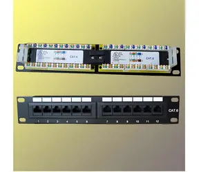 OEM Patch panel 10" UTP Cat.6 / Patch panel / 12 portů