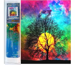 NORIMPEX Diamantové malování Barevný západ slunce / 30x40 cm