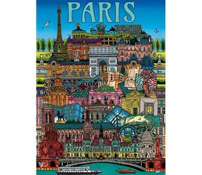 GIBSONS Puzzle Pohled na Paříž / 500 dílků / 34 x 48 cm