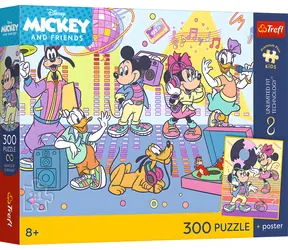 TREFL Puzzle Premium Plus Kids Mickey Mouse: Úžasné dobrodružství / 300 dílků / 60 x 40 cm / FSC