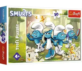 TREFL Puzzle Šmoulové: Šmoulí dobrodružství / 30 dílků / 27 x 20 cm / od 4 let