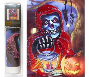 NORIMPEX Diamantové malování 7D Halloween / 30x40 cm