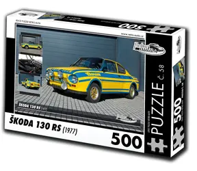 RETRO-AUTA Puzzle č. 58 Škoda 130 RS (1977) / 500 dílků / 48 × 36 cm