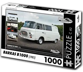 RETRO-AUTA Puzzle č. 82 Barkas B 1000 (1985) / 1000 dílků / 66 × 47 cm
