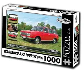 RETRO-AUTA Puzzle č. 43 Wartburg 353 Tourist (1976) / 1000 dílků / 66 × 47 cm