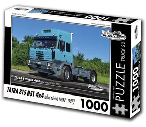 RETRO-AUTA Puzzle TRUCK Tatra 815 N51 4x4 tahač návěsů (č.22) / 1000 dílků / 66 × 47 cm