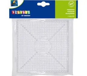 PLAYBOX Podložky pro zažehlovací korálky - Čtverec / Podložka pro korálky / 2 ks / 15x15 cm