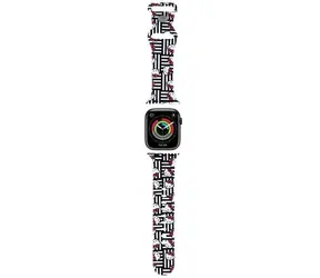 Hello Kitty Silicone Heads & Stripes černá / Řemínek / Apple Watch 38/40/41mm / Silikonový